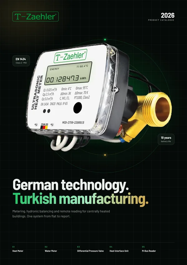 Cover of the T-Zaehler 2026 product catalogue
